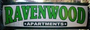 Ravenwood Apartments Sign